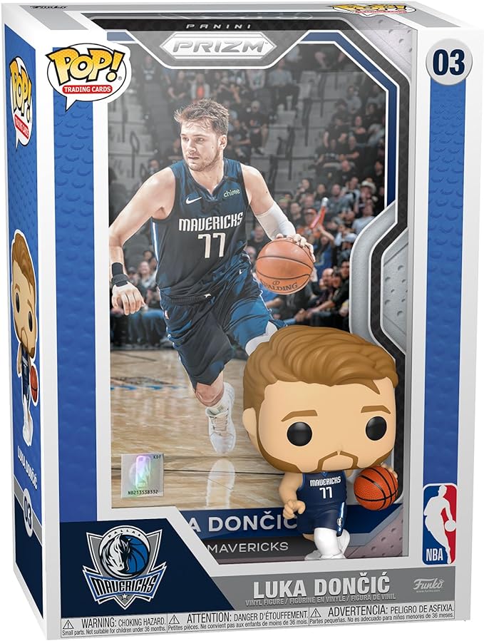 Funko POP! Luka Doncic #3. Panini Prizm!! Dallas Mavericks.