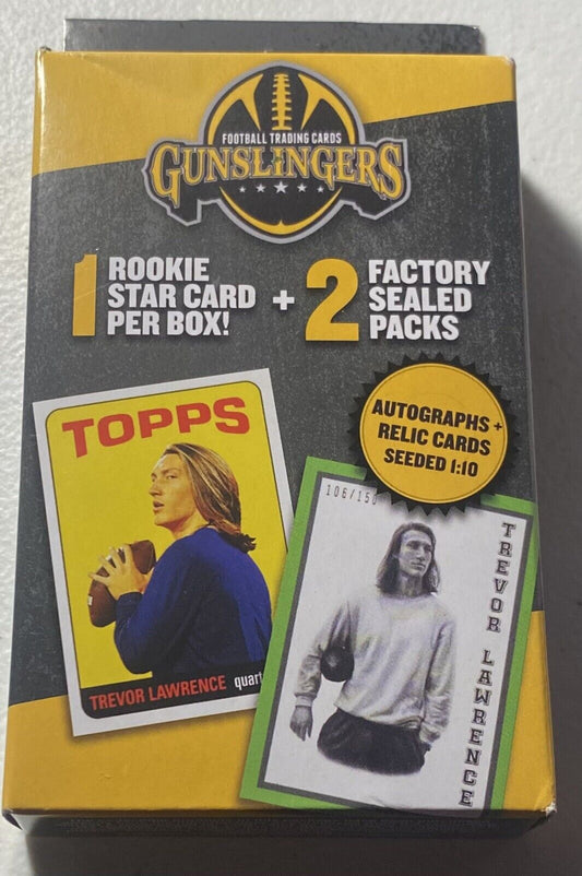 Gunslingers Football Trading Cards (Trevor Lawrence Hanger Box)