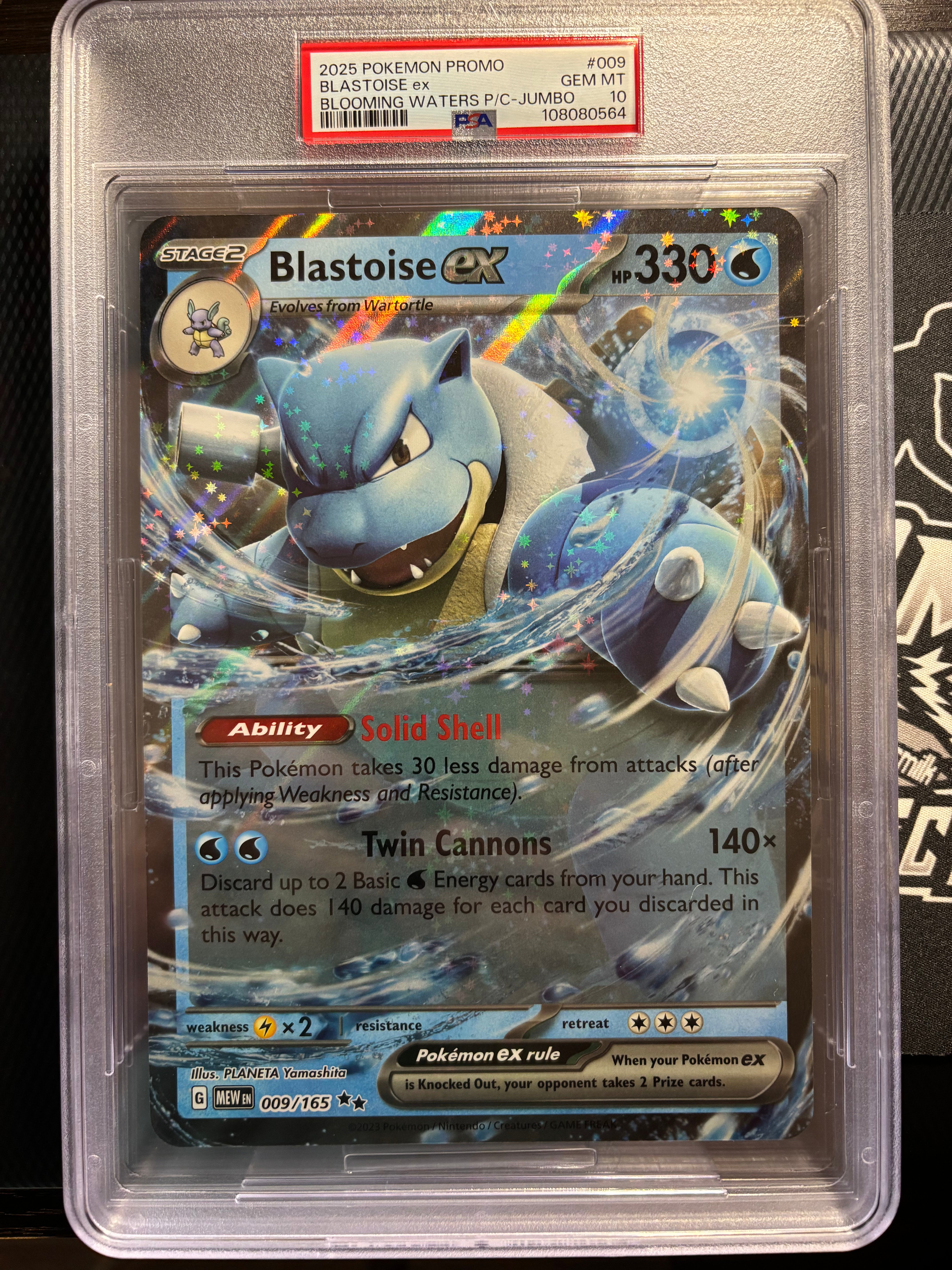 blastoise pokemon card 2025 Pokemon Promo Blastoise ex #009 Blooming Waters Jumbo PSA 10! Low – CMB Collectibles