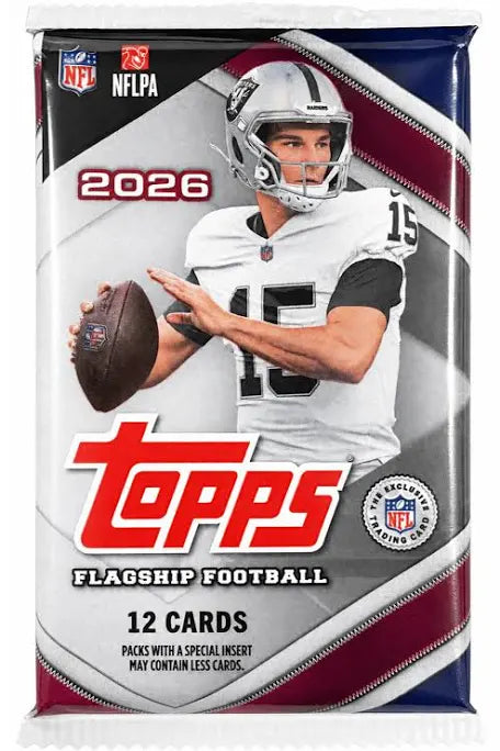 2026 Topps Flagship Football Retail Pack! New.