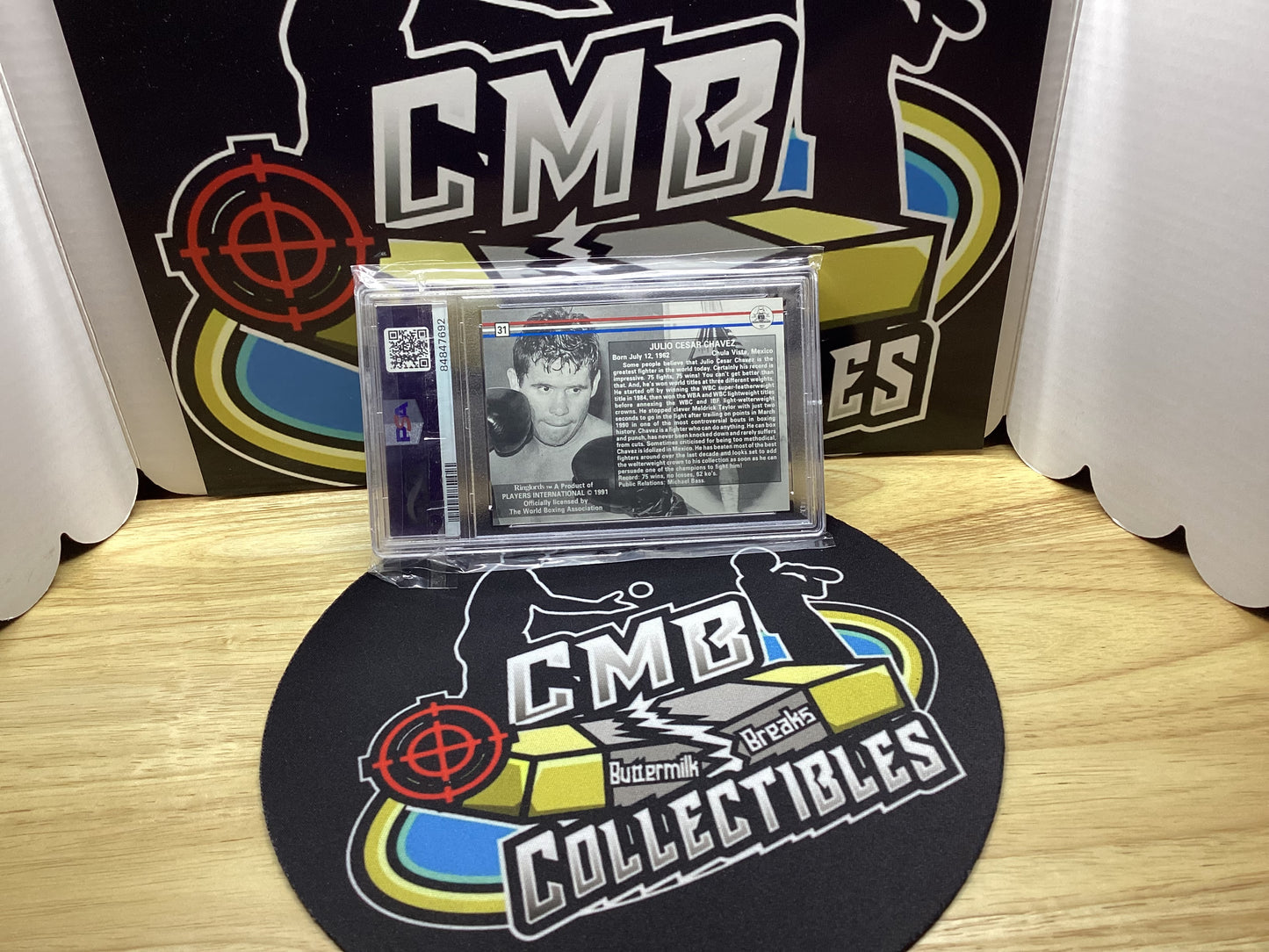 1991 Players INTER. Julio Cesar Chavez PSA 9.