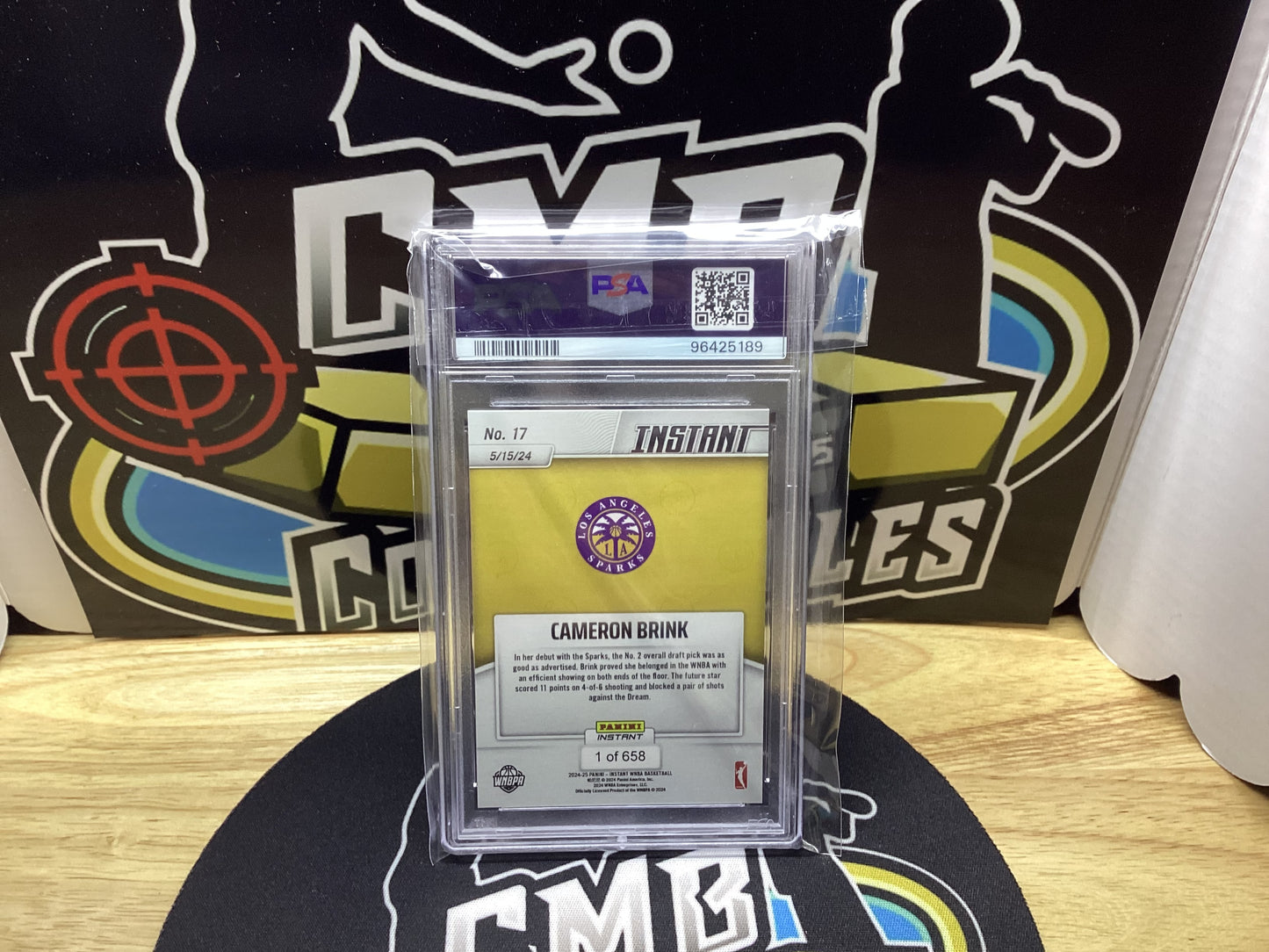 2024 Panini Cameron Brink RC PSA Grade 10 Mint!