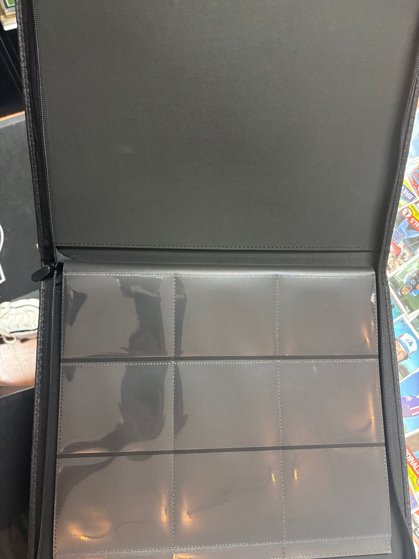 TCG Guard Charizard Hand Painted Top Loader Binder.