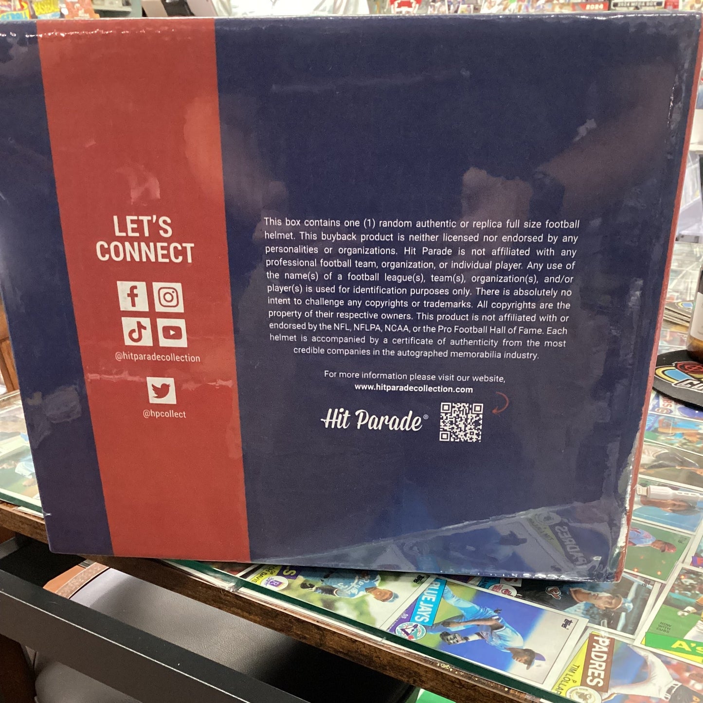 2024 Hit Parade Autographed Football Helmet Series 2 Hobby Box - First Round Edition.