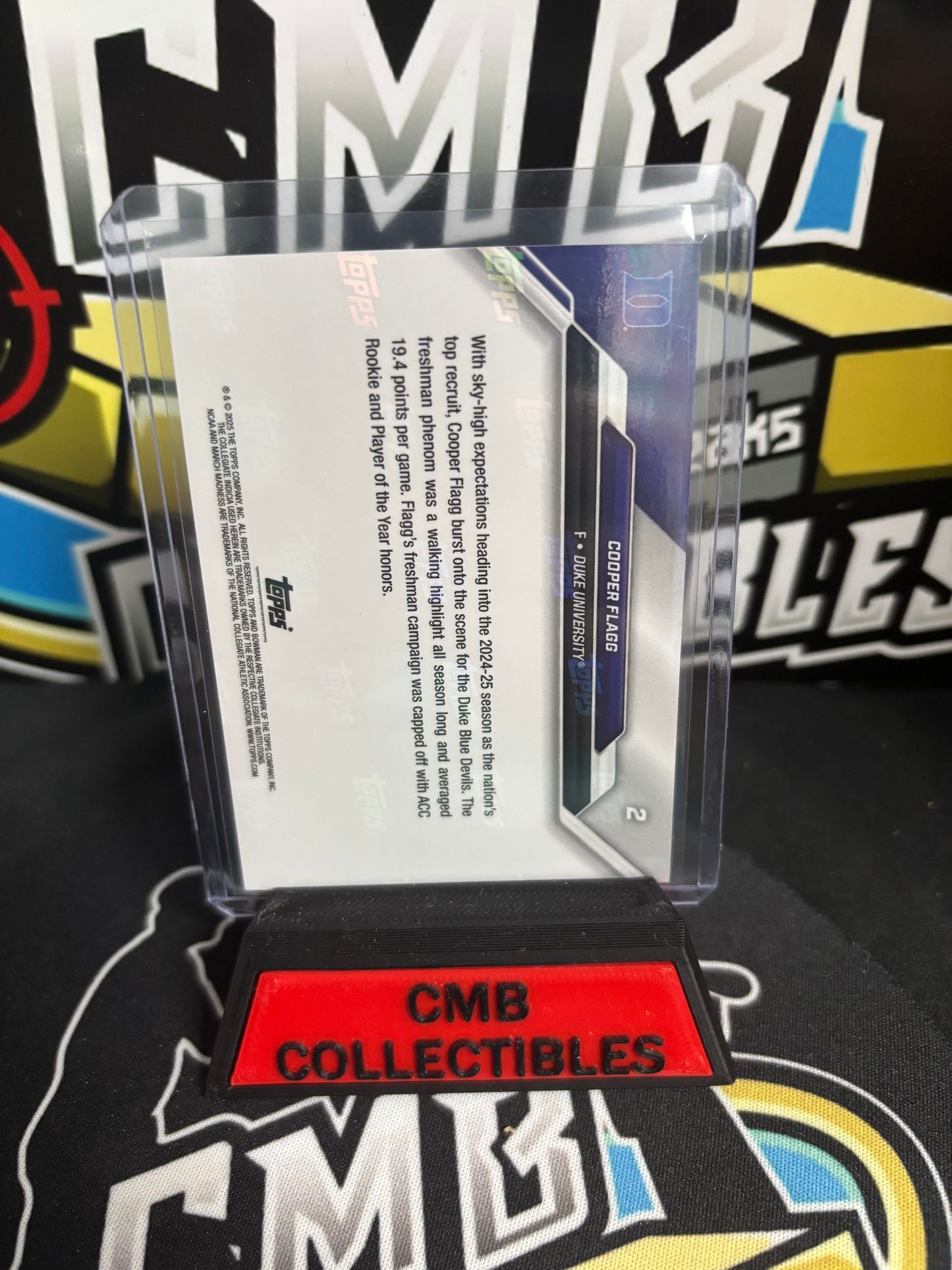 2025 Bowman U Now March Madness Cooper Flagg #2. Mint.