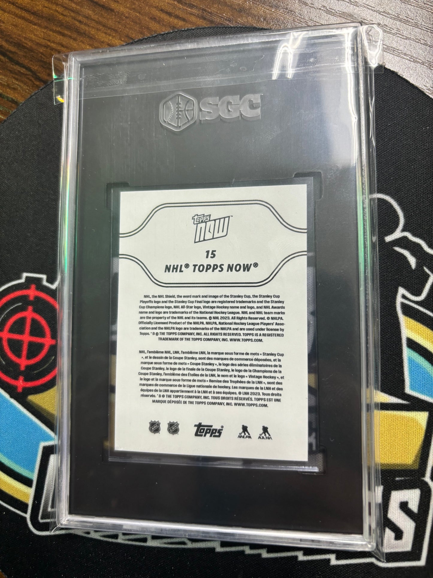 2023-24 Topps NHL Now Stickers Rookie Connor Bedard #15! SGC GEM 10!