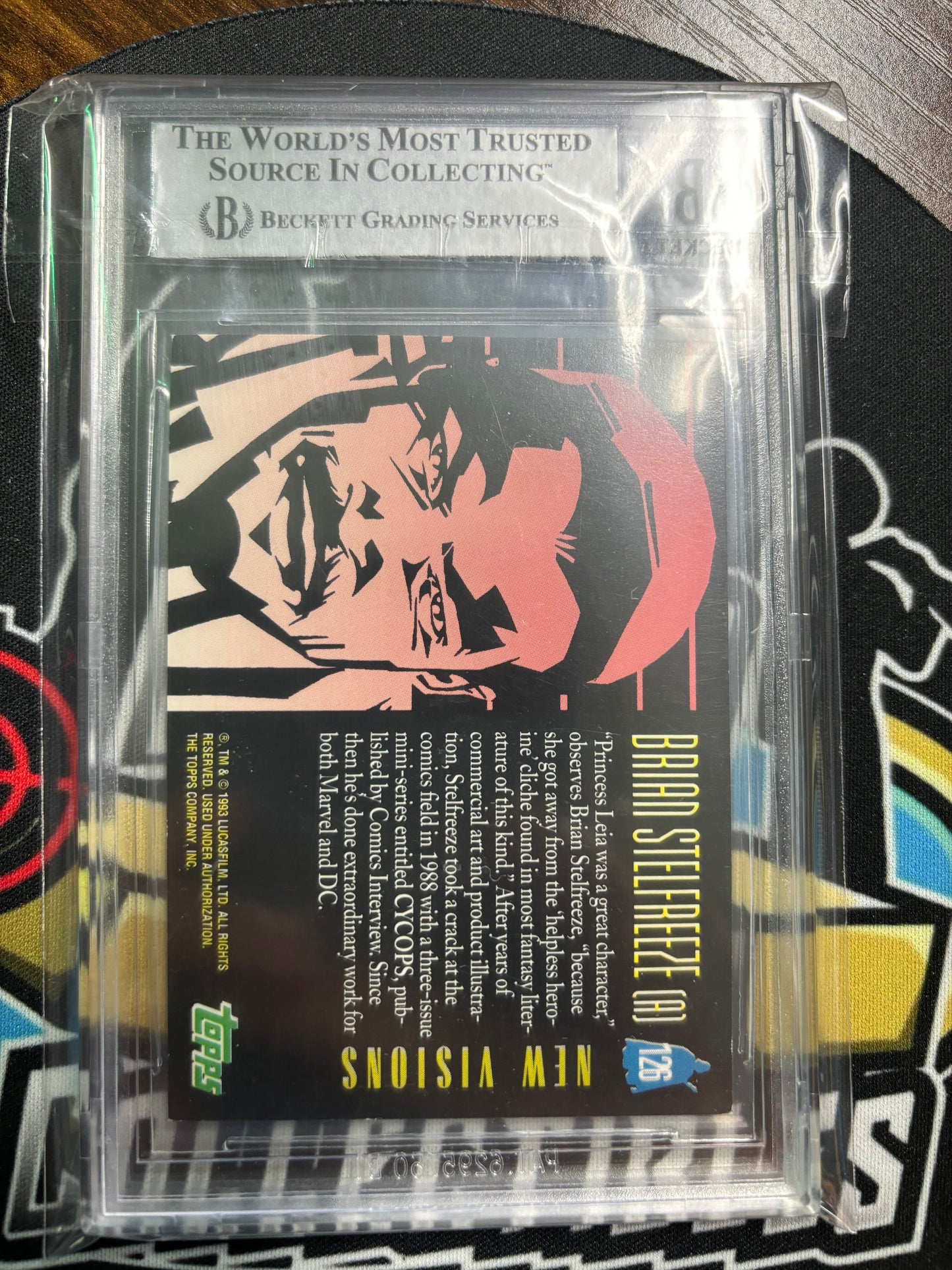 1993-95 Star Wars Galaxy #126 Penny McCarthy Autographed Card.