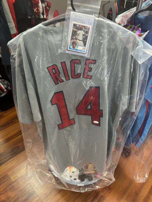 Jim Rice Boston Red Sox MLB Autographed Jersey w JSA HOLO COA!