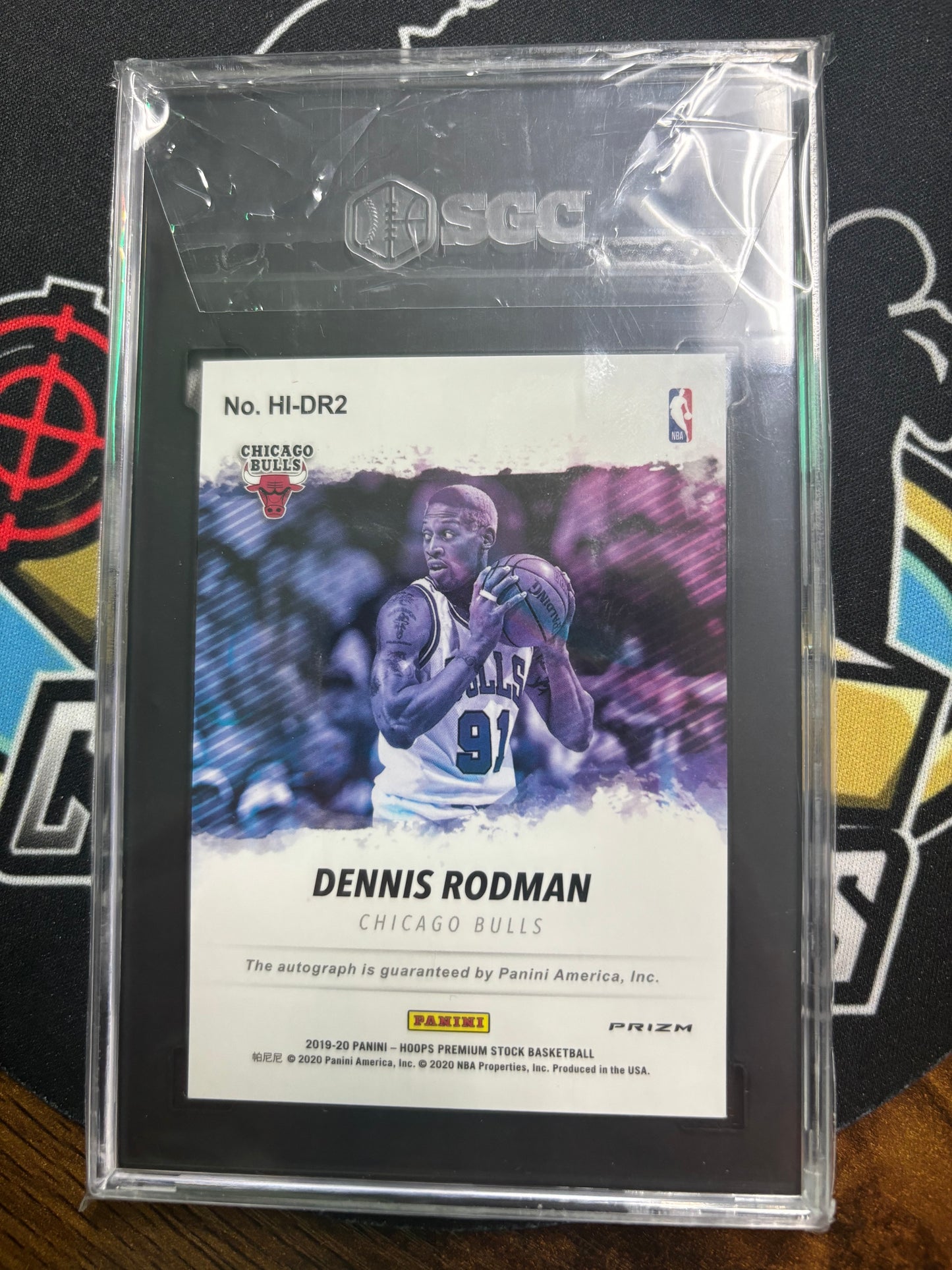 2019-20 Panini Hoops Dennis Rodman Hoops Ink Autographed and Perfect! GEM 10/10!! Premium Stock #HI-DR2.