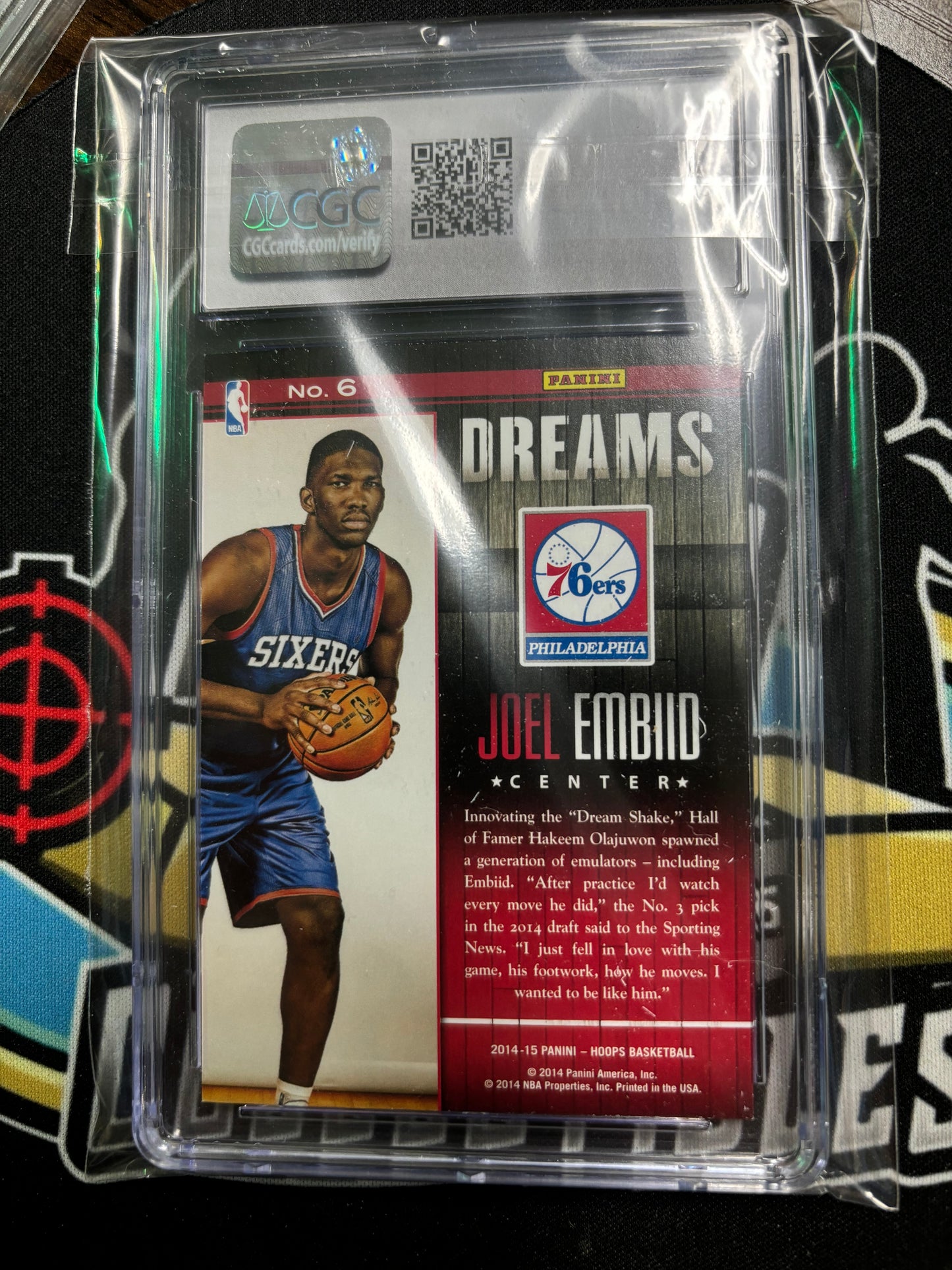 2014-15 Panini Hoops Dreams Joel Embiid RC #6! CGC MINT 9!