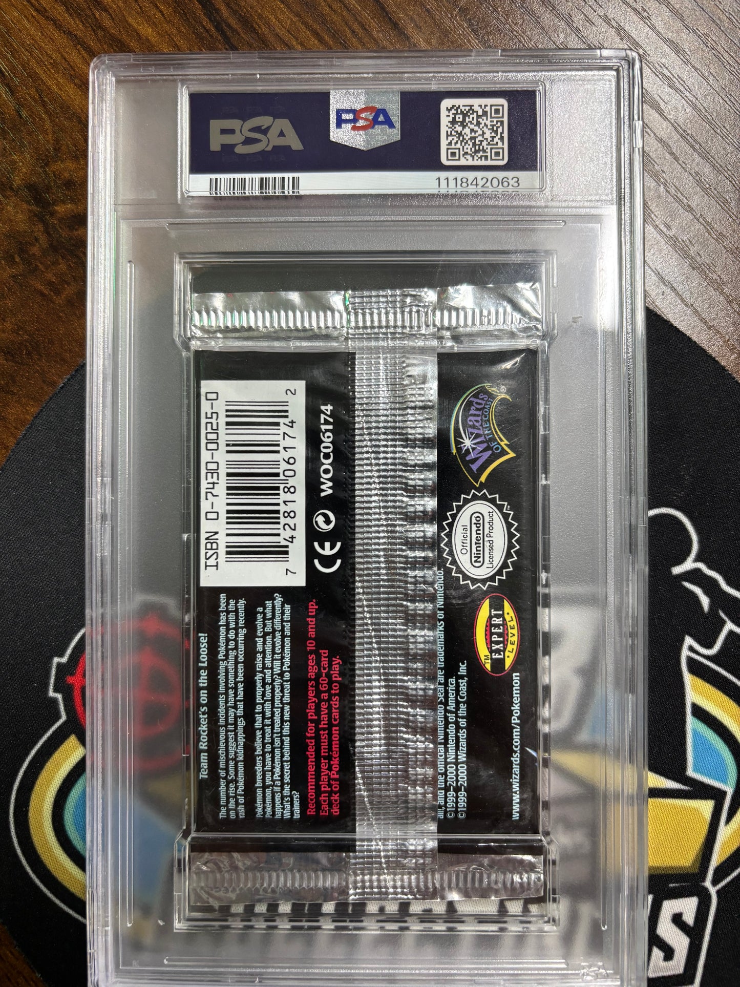 2000 Pokemon Team Rocket Gyarados Thin Rocket PSA Slabbed Pack! PSA:NM 7! Pop 4!