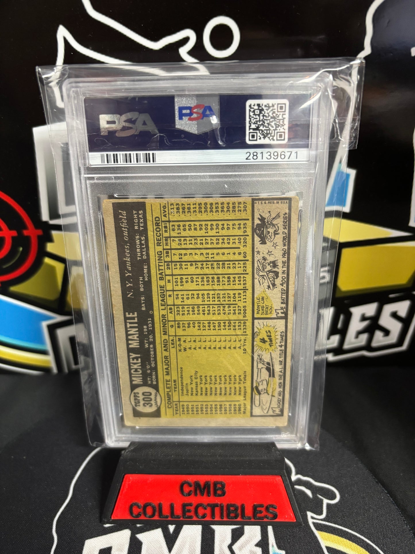 1961 Topps Mickey Mantle #300 PSA 2.