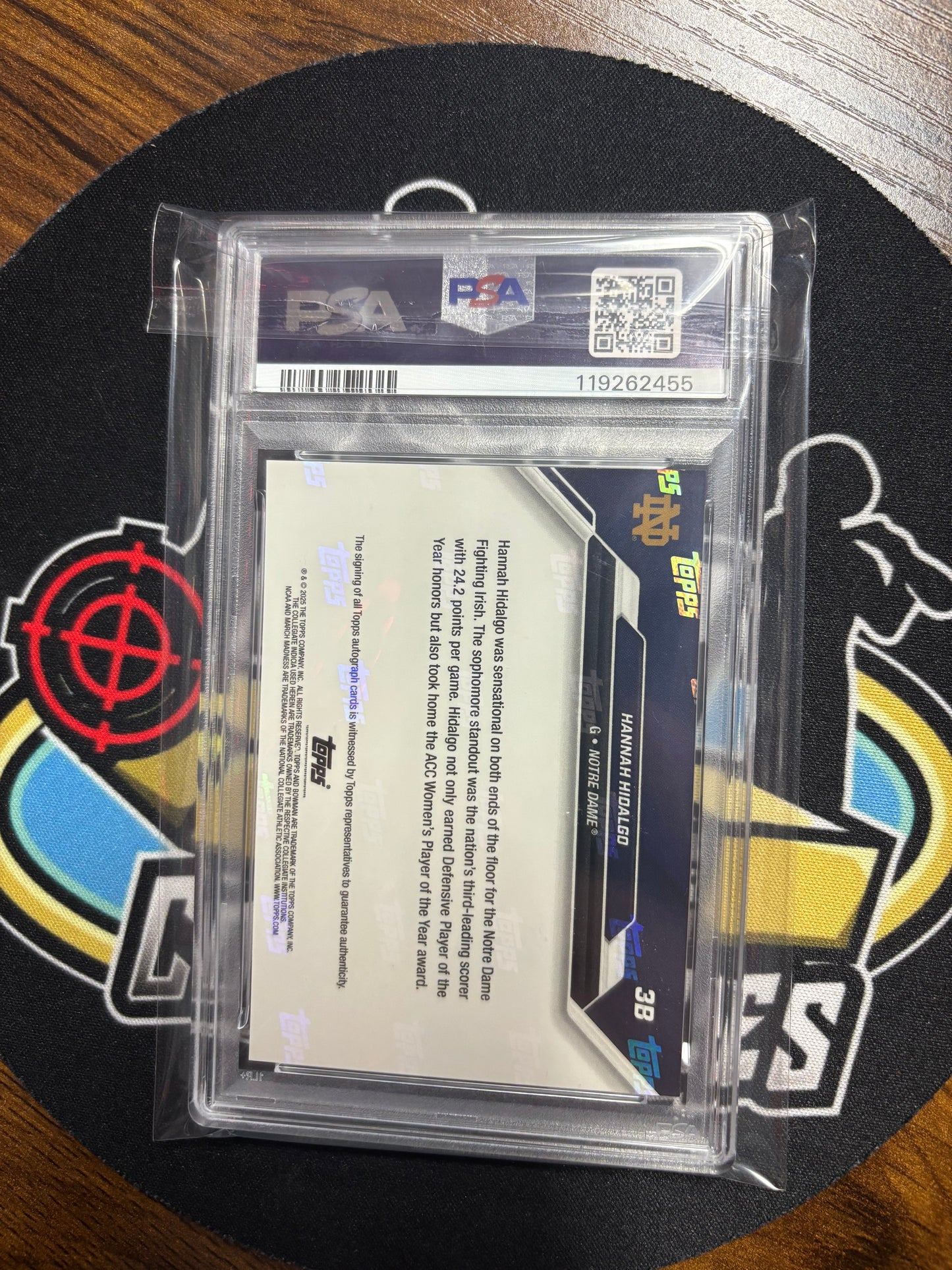 2025 Bowman U Now Hannah Hildago Auto Orange 2/5 PSA 10/9!