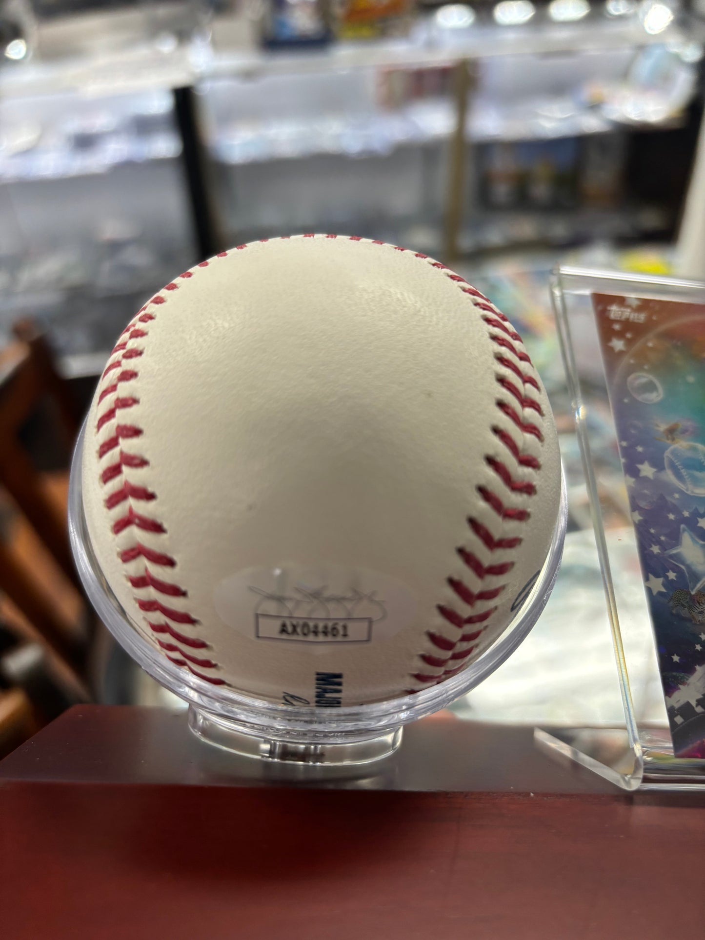 Juan Soto Autographed Baseball Display with 2024 Mystical Card! JSA Certified!