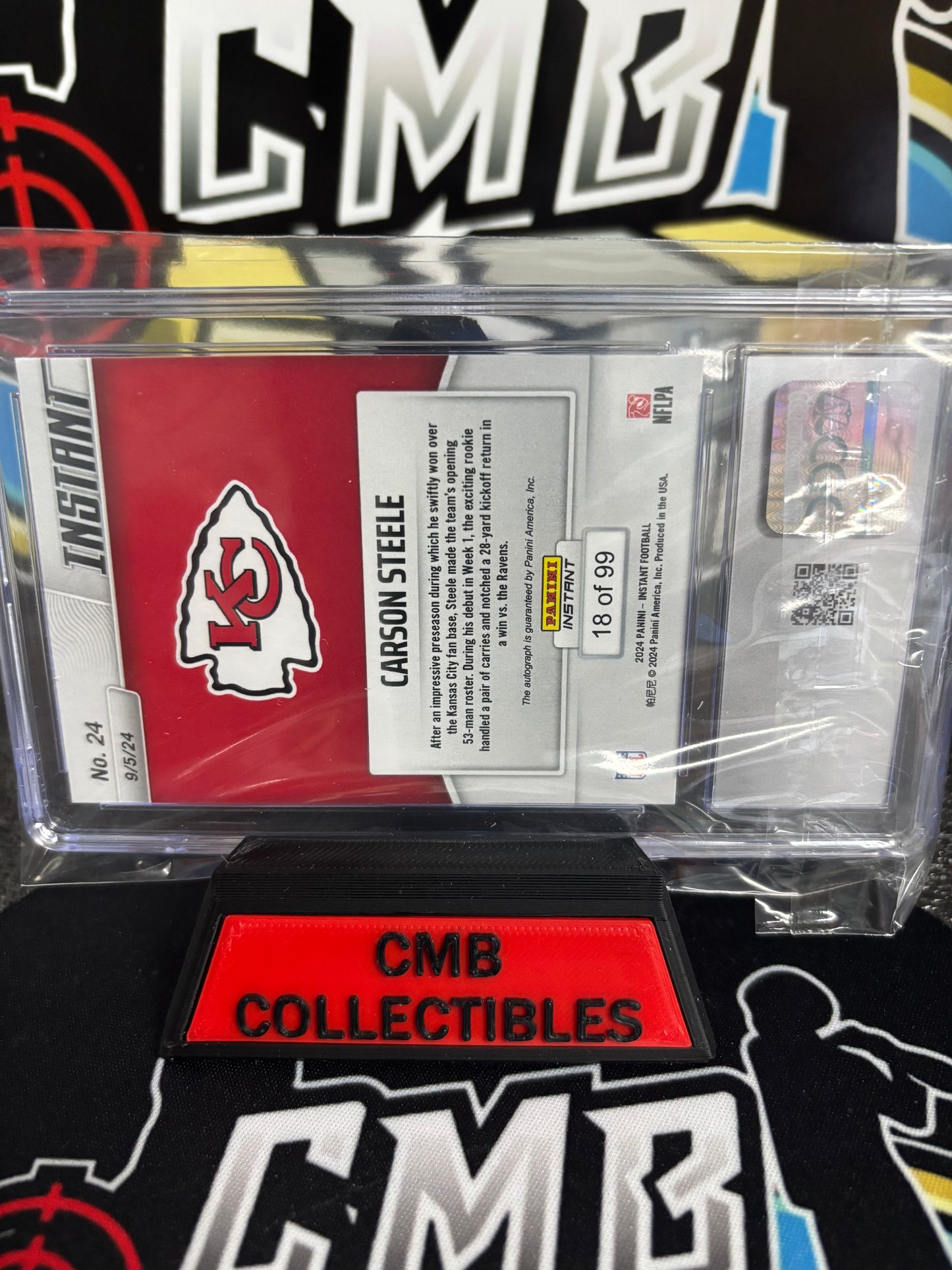 2024 Panini Instant Carson Steele Auto! CGC Graded 10/10!