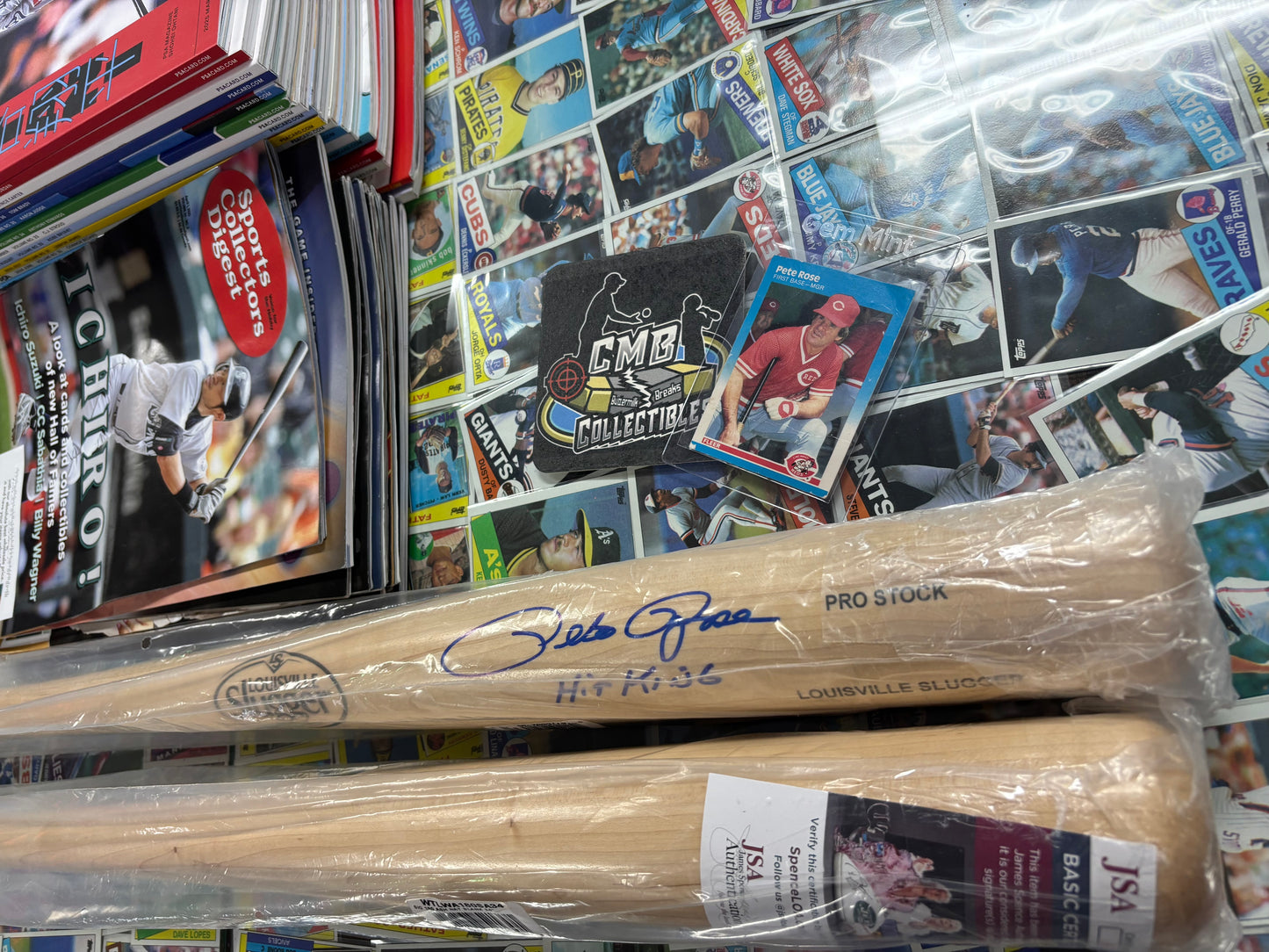 Pete Rose Autographed and Inscribed "Hit King" Louisville Slugger Bat. JSA COA!