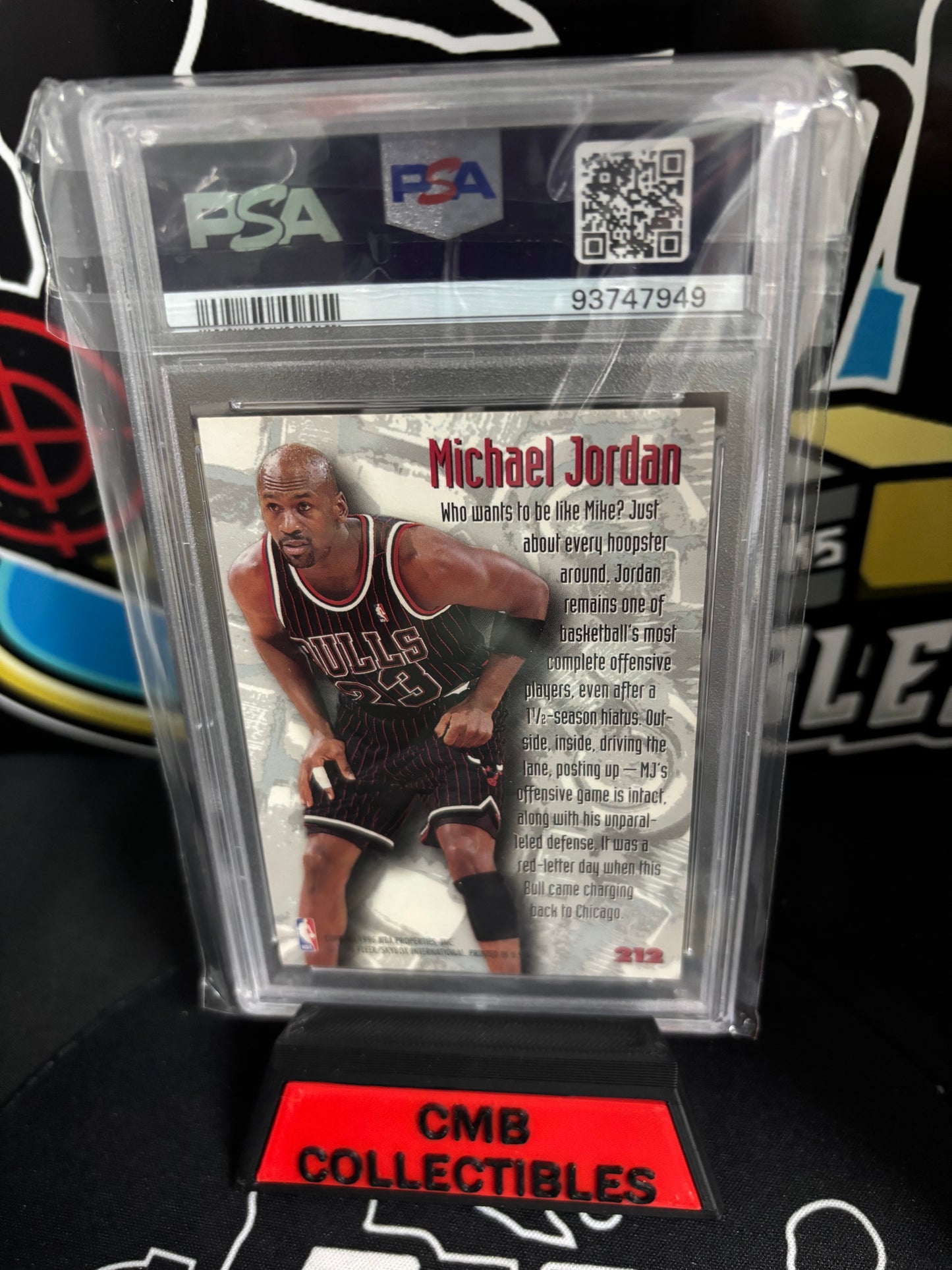 1995 Fleer Metal Michael Jordan Nuts and Bolts #212. PSA 6!