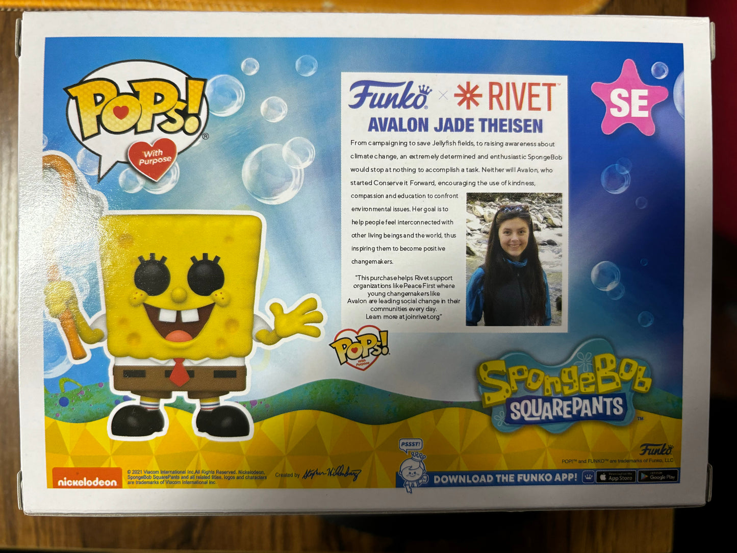 Funko Pop w Purpose Spongebob Squarepants #SE! New!