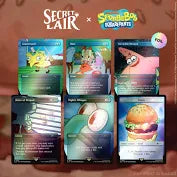 Magic The Gathering Secret Lair x SpongeBob SquarePants Internet Sensation Rainbow Foil Edition