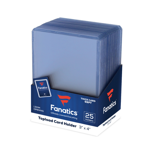 Fanatics Brand Topload Card Holder Thick Card 59pt. New. 25ct.
