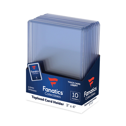 Fanatics Brand Top Loaders 138pt Thick Cards. New. 10 per pack.