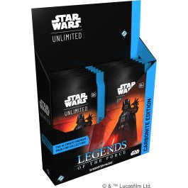 Star Wars Unlimited Legends of the Force Carbonite Edition Sealed Booster Box. New.