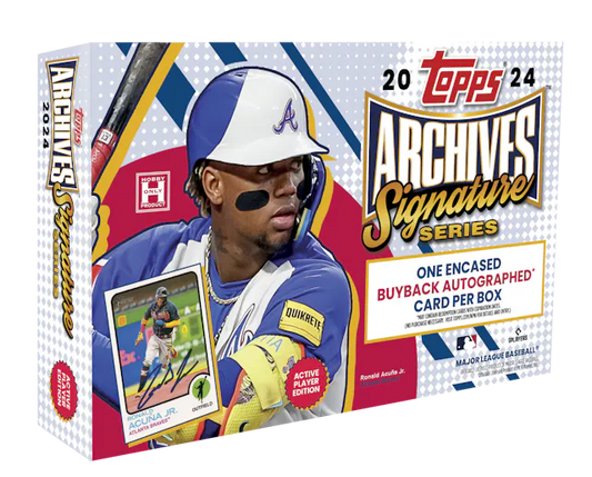 2024 Topps Archives Signature Series MLB. One Buyback Autograph Per Box. New.