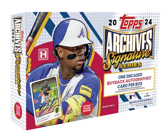 2024 Topps Archives Signature Series MLB. One Buyback Autograph Per Box. New.