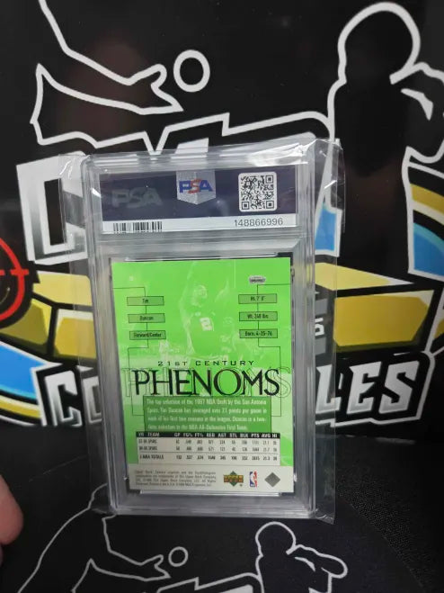 1998 Upper Deck Autograph Tim Duncan PSA AUTO 8