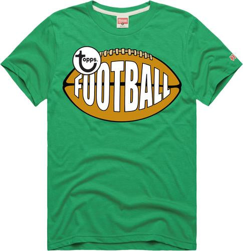 Topps Football Heritage Green Tee by Homage! New.