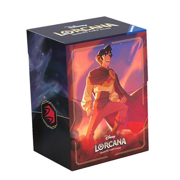 Deck Box: Disney Lorcana- Shimmering Skies- Aladdin. New.