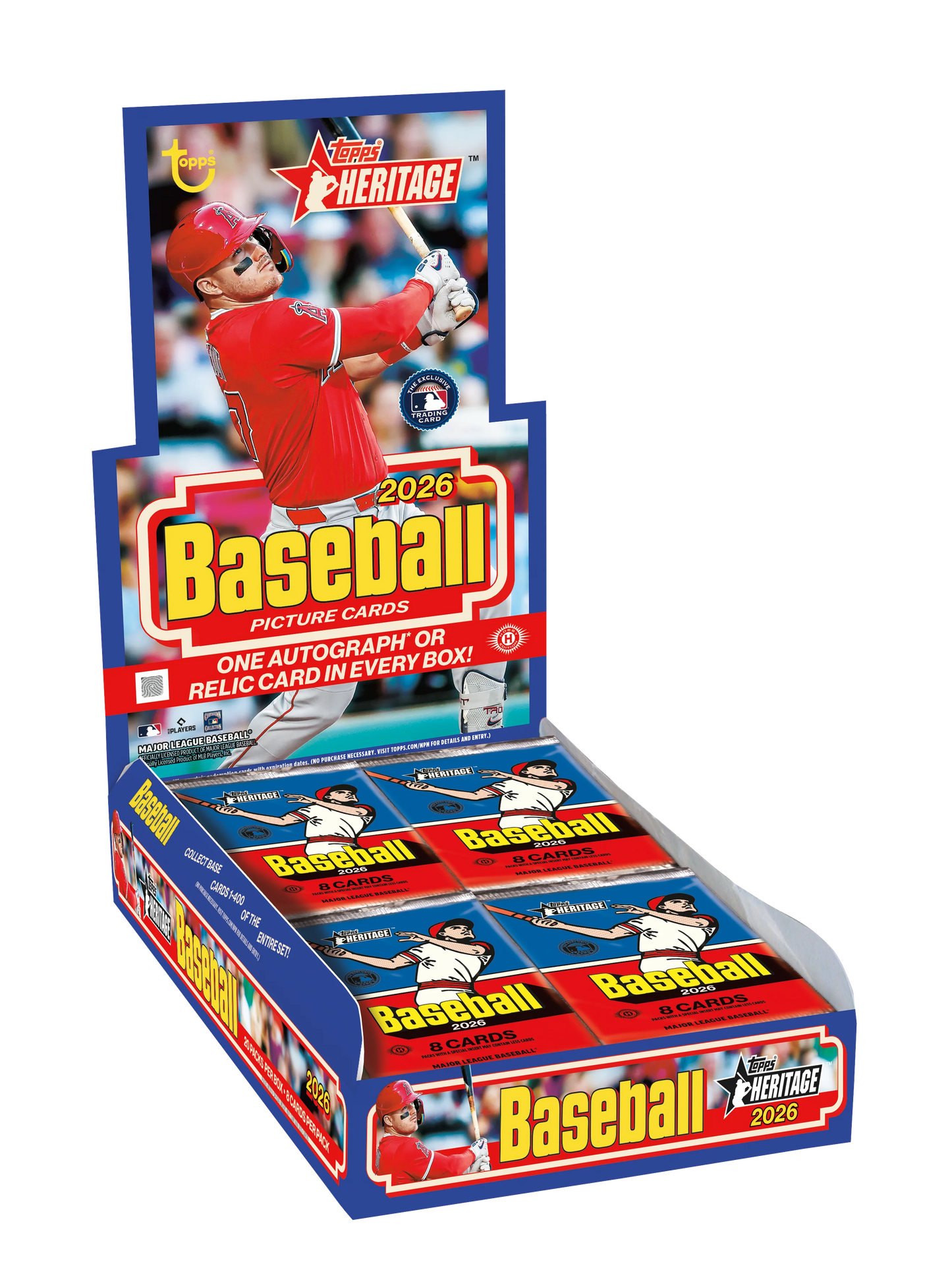 2026 Topps Heritage Baseball Hobby Pack. New.
