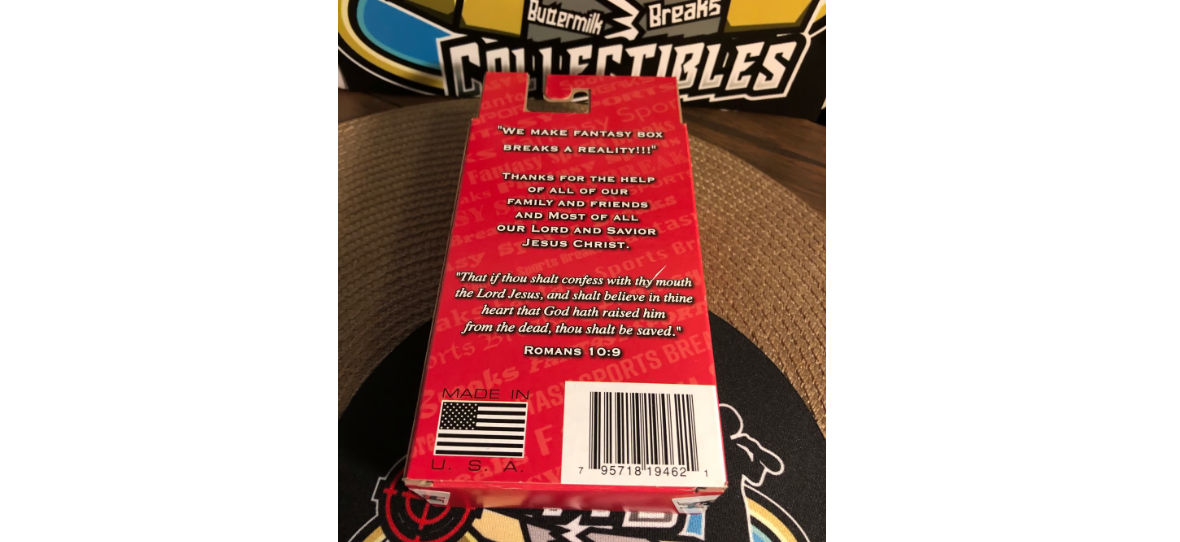 Fantasy Sports Breaks Football box by Southern Hobby. Great box and items. New.