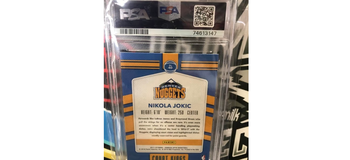 2017 Donruss Optic Nikola Jokic Court Kings PSA 10!! Population 17!