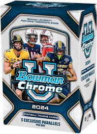 2024 Bowman Chrome U Football Blaster Box. New.