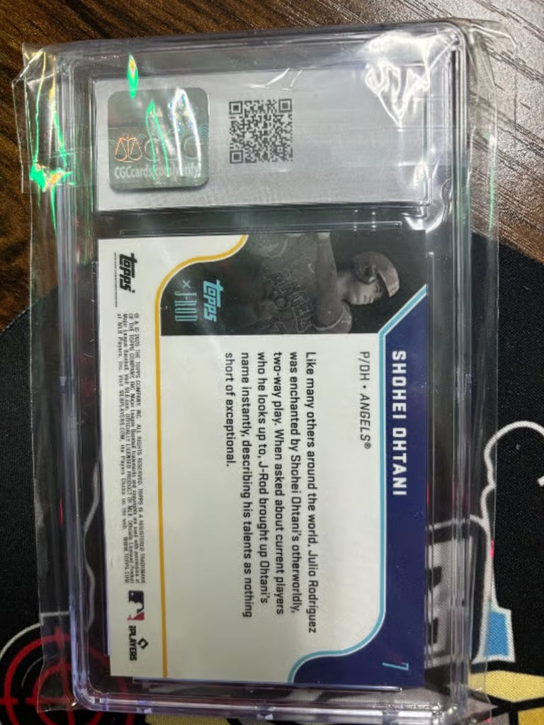 2023 Topps J-Rod Show Out Coll. Shohei Ohtani Silver. Limited. CGC 9.