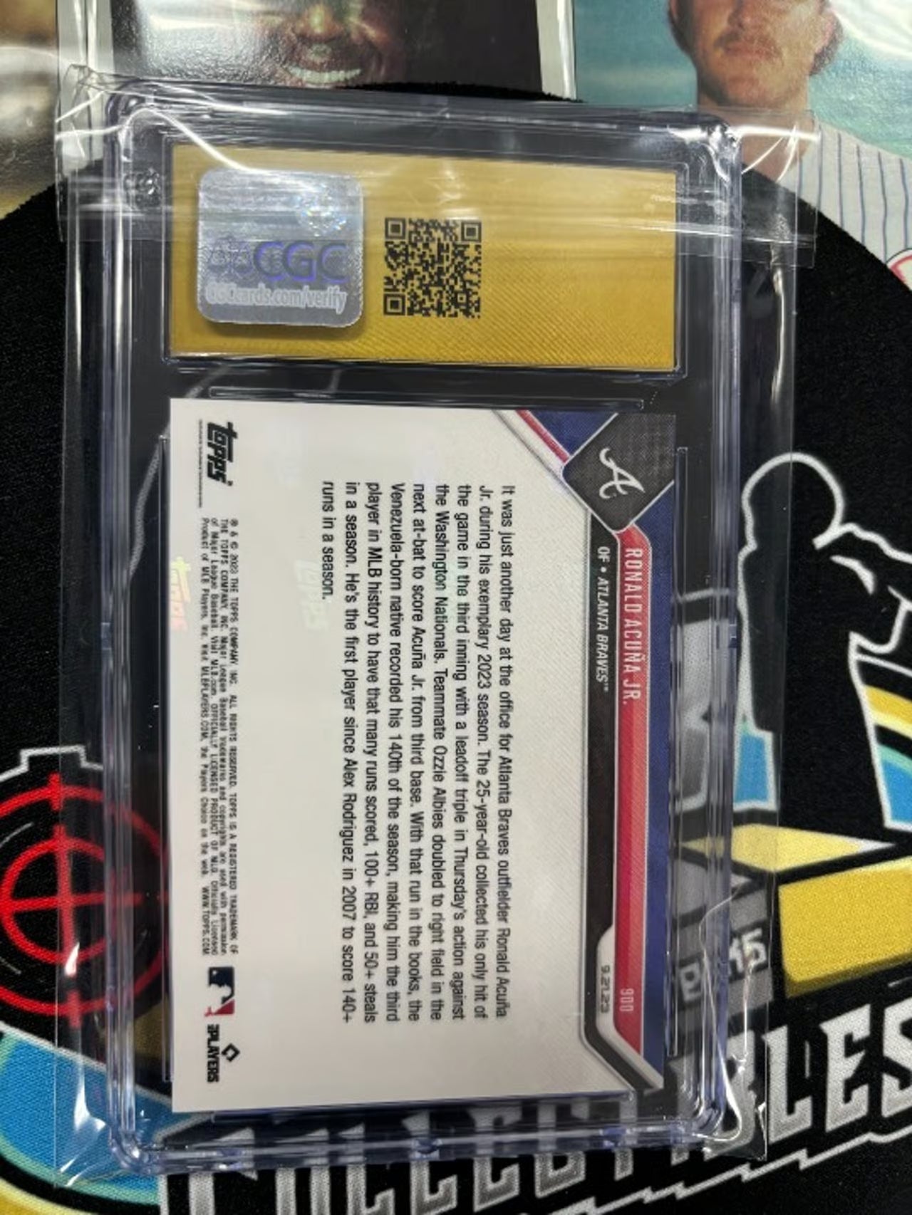 2023 Topps Now Ronald Acuna Jr. #900 140 Run Season! Graded PRISTINE 10!