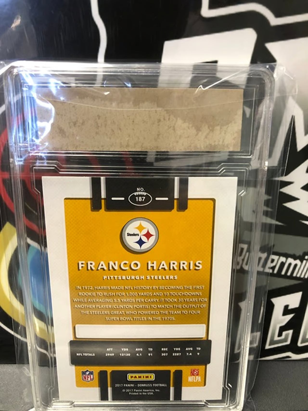 2017 Donruss Franco Harris #187 Graded GEM 10! HOF!!