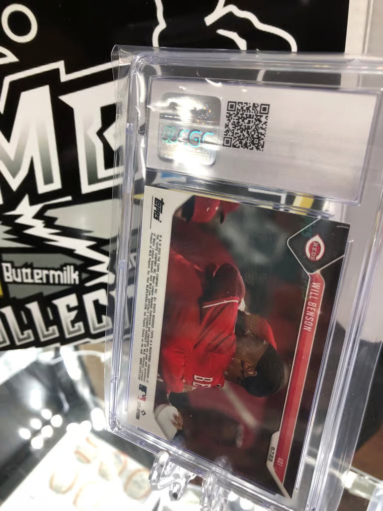 2023 Topps Now Will Benson - #410 - RC Walk Off First HR! Graded 9!