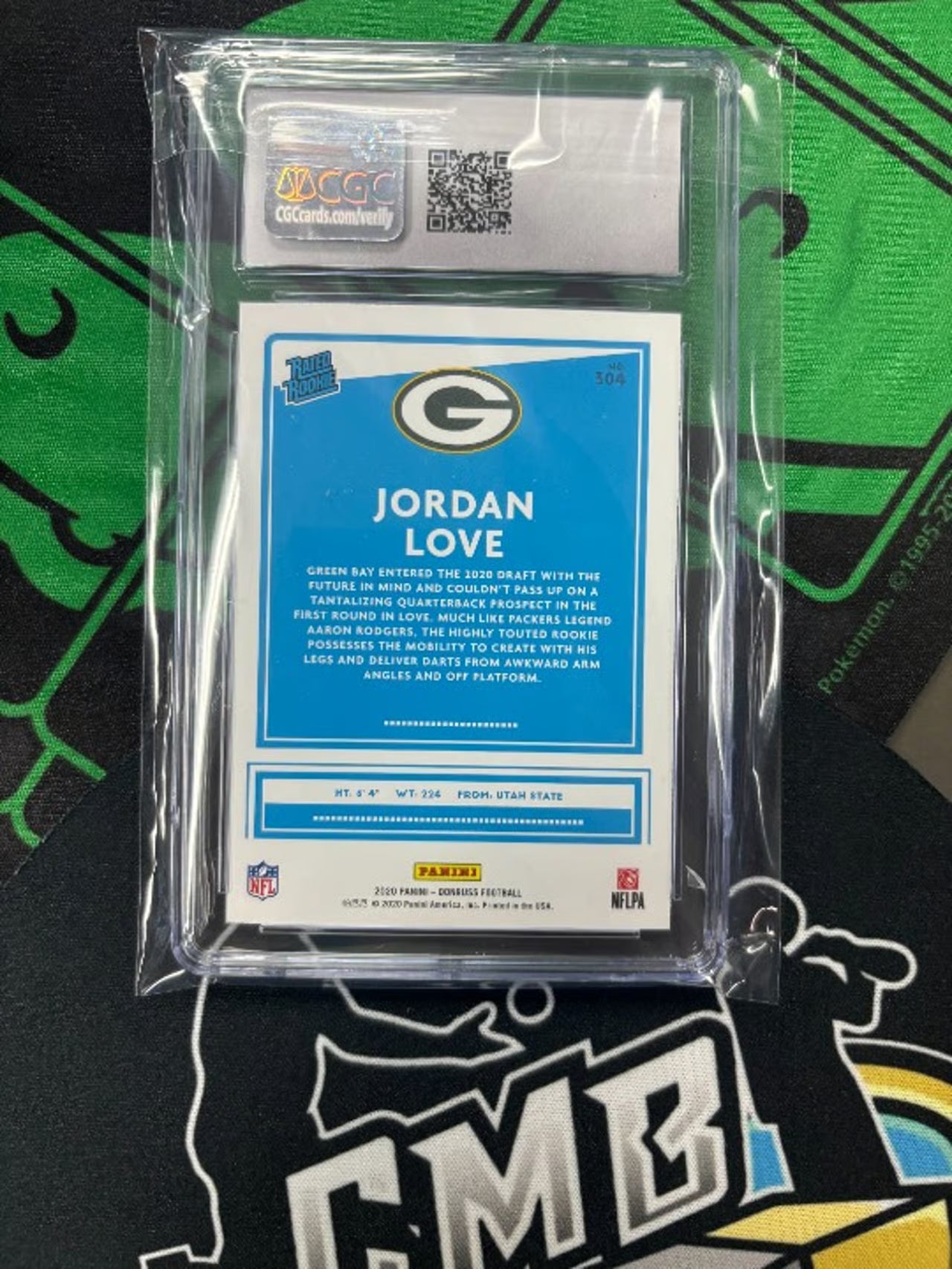 2020 Donruss Jordan Love Press Proof Yellow RC CGC 10!