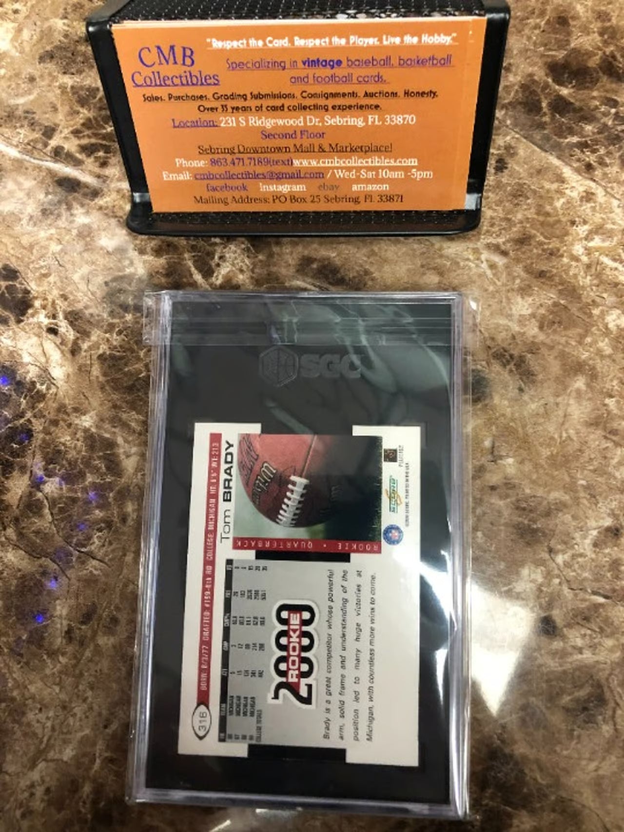 2000 Score Tom Brady #316 RC SGC Graded 7!
