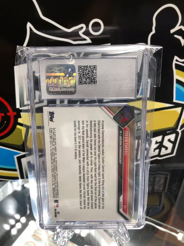2023 Topps Now Corbin Carroll #411 RC First Career GS! Graded 10!