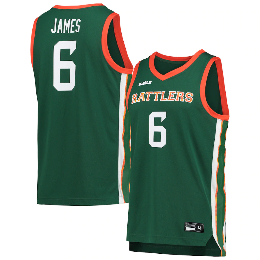 Florida A&M Rattlers Nike x LeBron James Replica Basketball Jersey - Green.