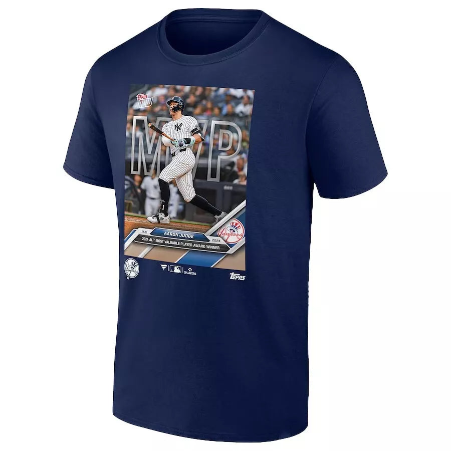 2024 MLB Topps NOW® Aaron Judge MVP Limited Edition Men's Tee - Size XL. Navy.