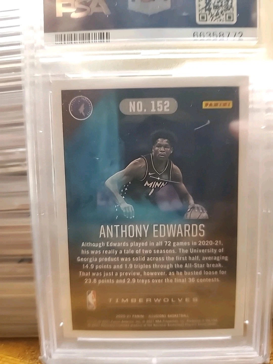 2020 Panini Illusion Anthony Edwards RC #152 PSA 10!