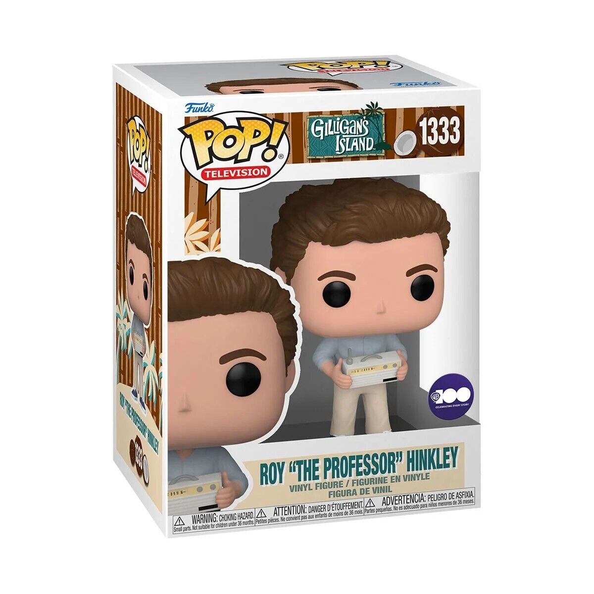 Funko Pop Television Gilligans Island Roy "The Professor" Hinkley. #1333. New.