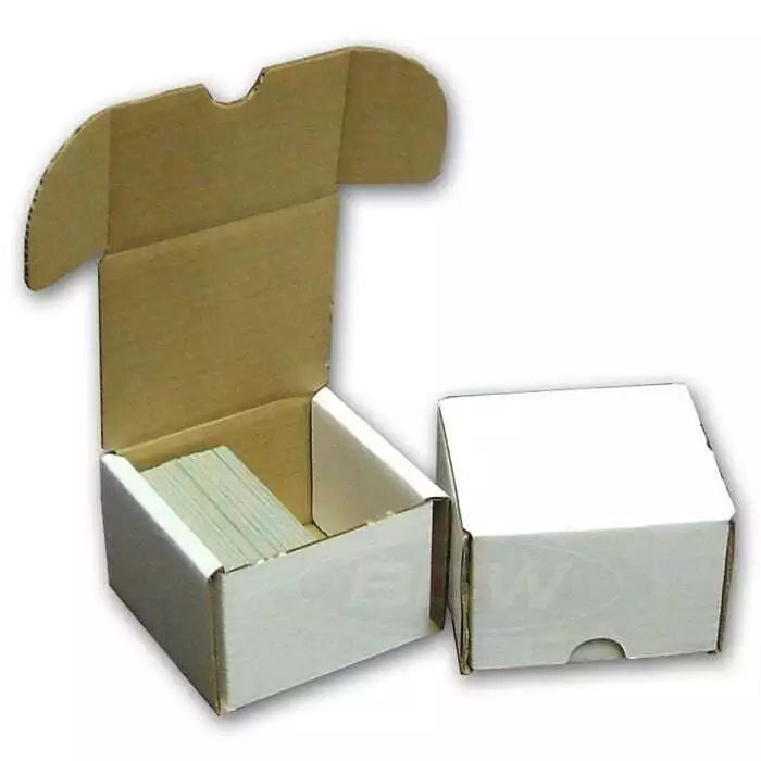 Card Storage Box 200 count. Attached Lid. New.