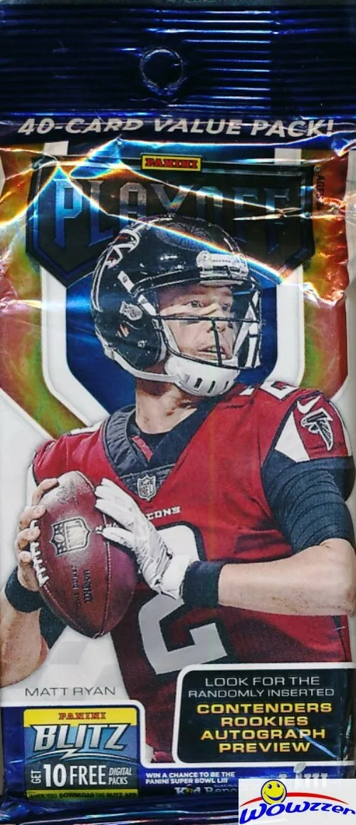 2018 Panini Playoff Football Jumbo Value Pack. New. 40 cards.