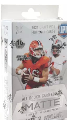 2021 Wild Card All Rookie Card Edition MATTE Football Hanger Box. New. Collegiate.