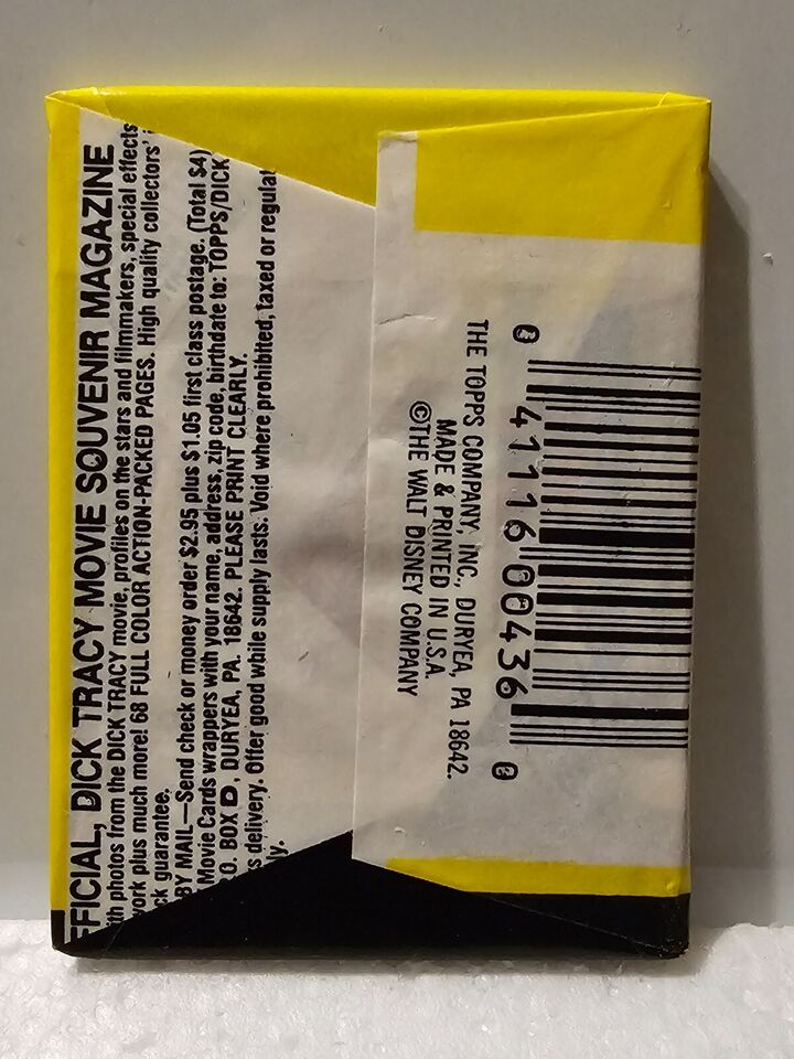 1990 Topps Dick Tracy Sealed Trading Card Pack NEW!!
